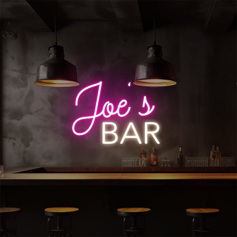 Personalized Home Bar Neon Lights