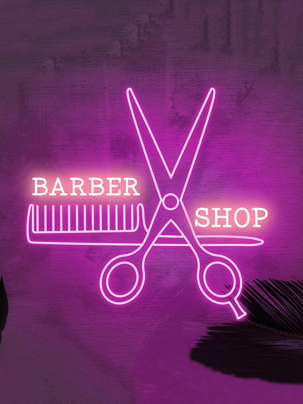 Personalized Barber Shop Neon Sign